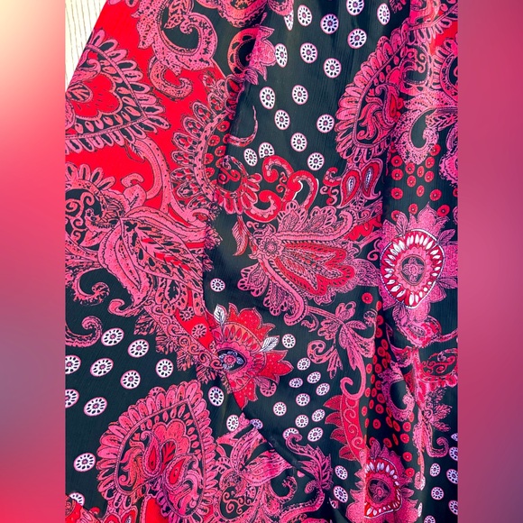 SOFT SURROUNDINGS Paisley flutter maxi skirt. - Picture 3 of 7